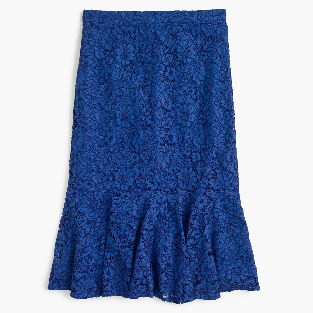 J.Crew Lace trumpet skirt